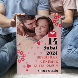 14 Şubat Hediyesi Romantik Kanvas Tablo - Thumbnail