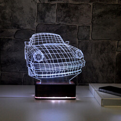  - 3D Araba Tasarımlı LED Lamba