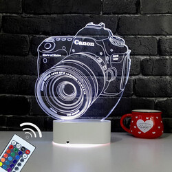 3D Fotoğraf Makinesi LED Lamba - Thumbnail