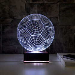  - 3D Futbol Topu LED Lamba