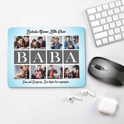  - 8 Fotoğraflı ve Mesajlı Babam Mousepad