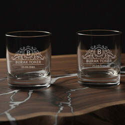 - Arkadaşa Hediye Diamond İkili Viski Bardağı
