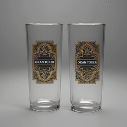 Arkadaşa İsimli İkili Rakı Bardağı Seti - Thumbnail