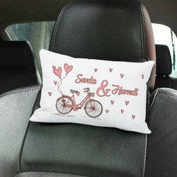  - Aşk Bisikleti İsimli Araç Koltuk Yastığı