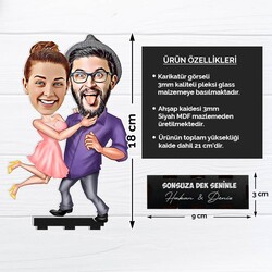 Aşk Bize Benzer Karikatürlü Biblo - Thumbnail