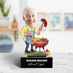  - Babamın Mangal Keyfi Karikatürlü Biblo