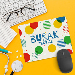 Balon Desenli İsme Özel Mousepad - Thumbnail