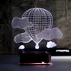  - Balon ve Bulutlar 3D Led Lamba