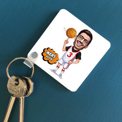  - Basketbol Oyuncusu Karikatürlü Anahtarlık