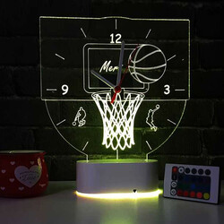 Basketbol Temalı 3d Led Lamba - Thumbnail