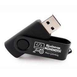  - Bilgisayar Mühendisine Hediye Siyah USB Bellek