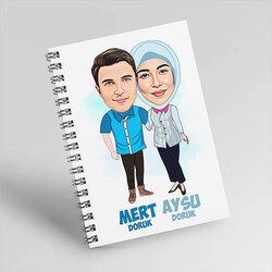  - Canım Sevgilime Hediyem Karikatürlü Defter