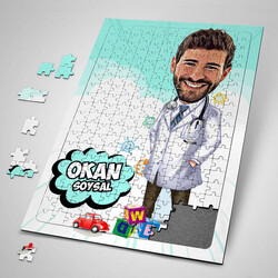  - Çocuk Doktorlarına Özel Karikatürlü Puzzle