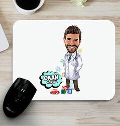  - Çocuk Doktoruna Hediye Karikatürlü Mousepad