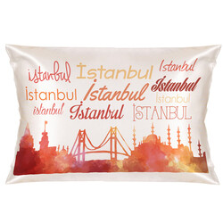  - Dekoratif İstanbul Silüeti Yastık