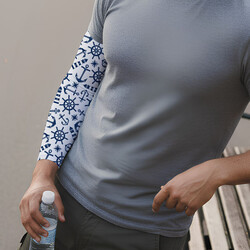  - Denizci Çapası Dövme Görünümlü Kol Çorabı