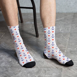  - Denizci Çapası Tasarım Çorap