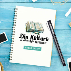 Din Öğretmeni Temalı Defter ve Kalem - Thumbnail