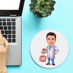  - Diş Hekimi Erkek Karikatürlü Mousepad