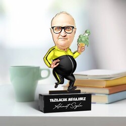 Diyet Yapan Babam Karikatürlü Biblo - Thumbnail