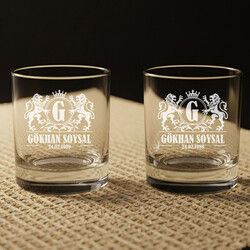 - Doğum Günü Hediyesi İsimli İkili Viski Bardağı