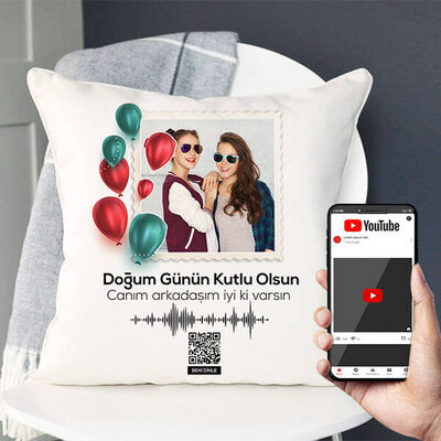  - Doğum Gününe Özel Ses İzi Yastık