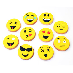 Emoji Tasarımlı Sempatik Butik Kurabiyeler - Thumbnail