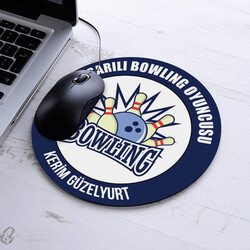  - En Başarılı Bowling Oyuncusu İsme Özel Yuvarlak Mousepad