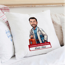  - En Başarılı Erkek Acil Servis Doktoru Karikatürlü Yastık
