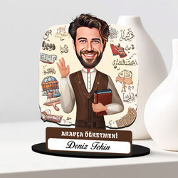  - En Başarılı Erkek Arapça Öğretmeni Karikatürlü Biblo