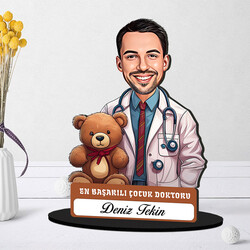  - En Başarılı Erkek Çocuk Doktoru Karikatürlü Biblo