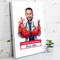  - En Başarılı Erkek Gastroentrolog Karikatürlü Tablo
