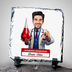  - En Başarılı Erkek Hermatolog Karikatürlü Taş Blok