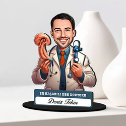 En Başarılı Erkek KBB Doktoru Karikatürlü Biblo - Thumbnail