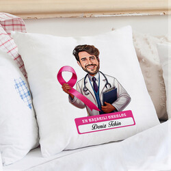  - En Başarılı Erkek Onkolog Karikatürlü Yastık