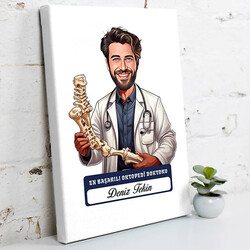  - En Başarılı Erkek Ortopedi Doktoru Karikatürlü Tablo