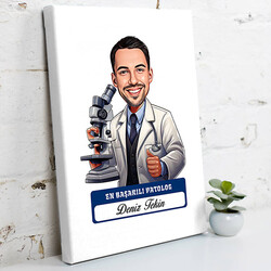  - En Başarılı Erkek Patolog Karikatürlü Tablo