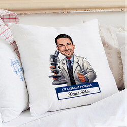  - En Başarılı Erkek Patolog Karikatürlü Yastık