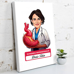  - En Başarılı Kadın Gastroentrolog Karikatürlü Tablo