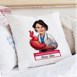  - En Başarılı Kadın Gastroentrolog Karikatürlü Yastık