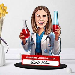  - En Başarılı Kadın Hermatolog Karikatürlü Biblo