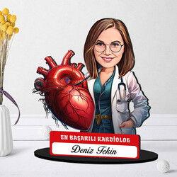 - En Başarılı Kadın Kardiolog Karikatürlü Biblo