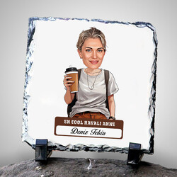  - En Havalı Anne Karikatürlü Taş Baskı