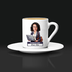 En İşkolik Anne Karikatürlü Kahve Fincanı - Thumbnail