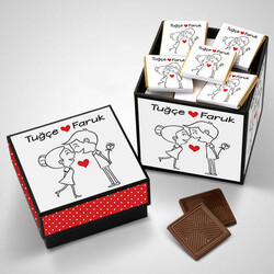 En Tatlı Aşıklar Çikolata Kutusu - Thumbnail