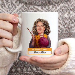 En Tonton Anne Karikatürlü Kupa Bardak - Thumbnail