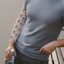  - Erkeğe Hediye Kuru Kafa Desenli Kol Çorabı