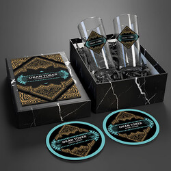 - Erkeğe Özel Tasarımlı İsimli Rakı Bardağı Seti