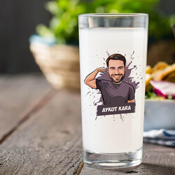 Erkek Arkadaşa Hediye Karikatürlü Rakı Bardağı - Thumbnail