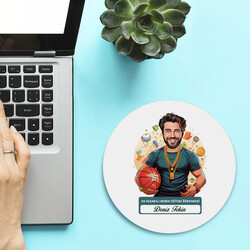  - Erkek Beden Eğitimi Öğretmeni Temalı Karikatürlü Mousepad